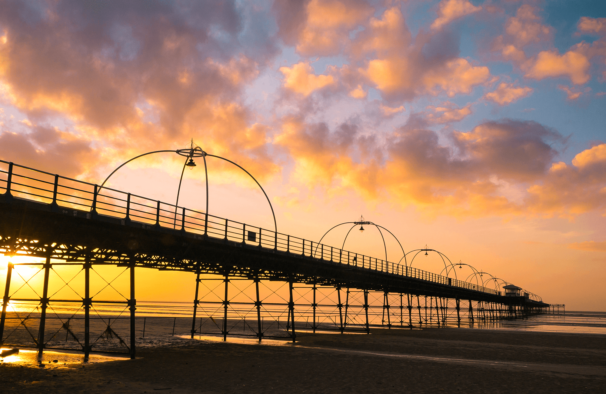 Southport Pier At Sunset